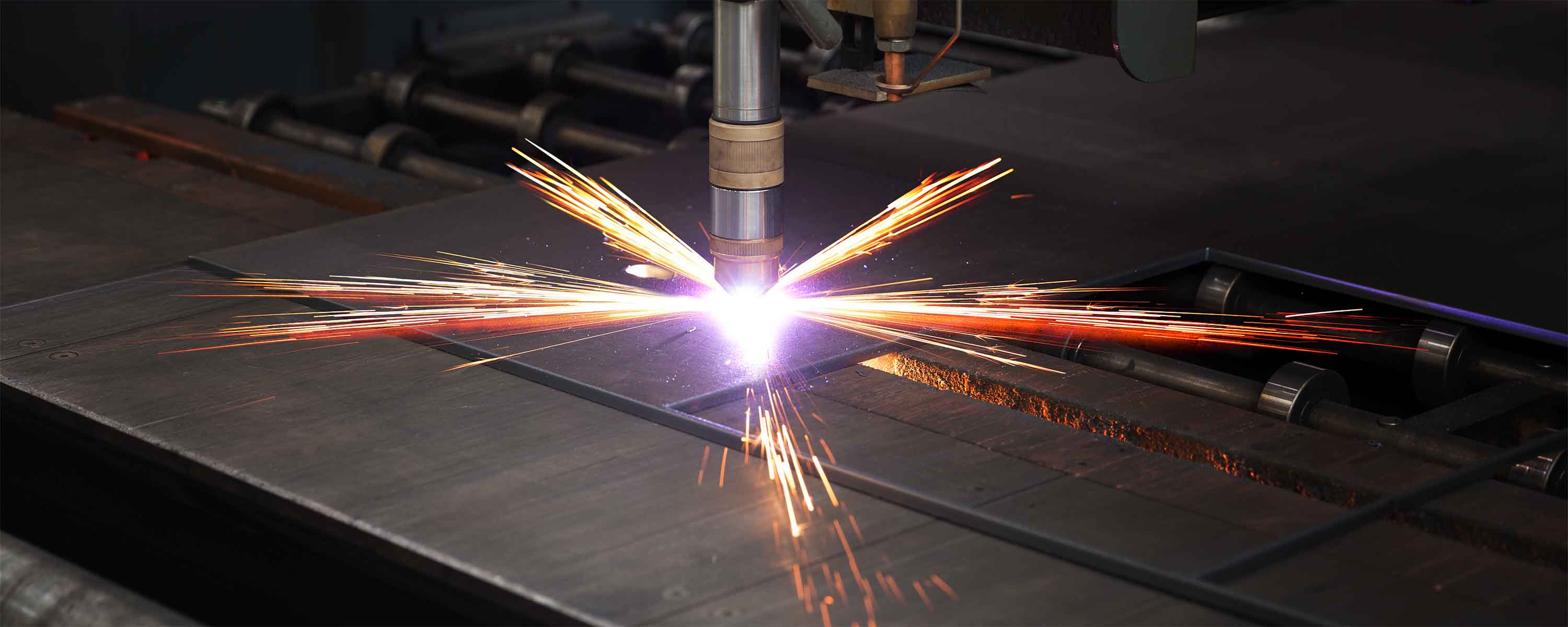 A plasma cutting machine